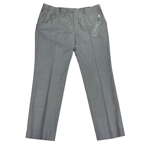 Michael Kors Mens MacArthur Modern Fit Airsoft Stretch Suit Pants Lt Gray 38x30 - Picture 1 of 4
